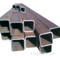 S345 Kesintisiz kare hafif karbon çelik boru